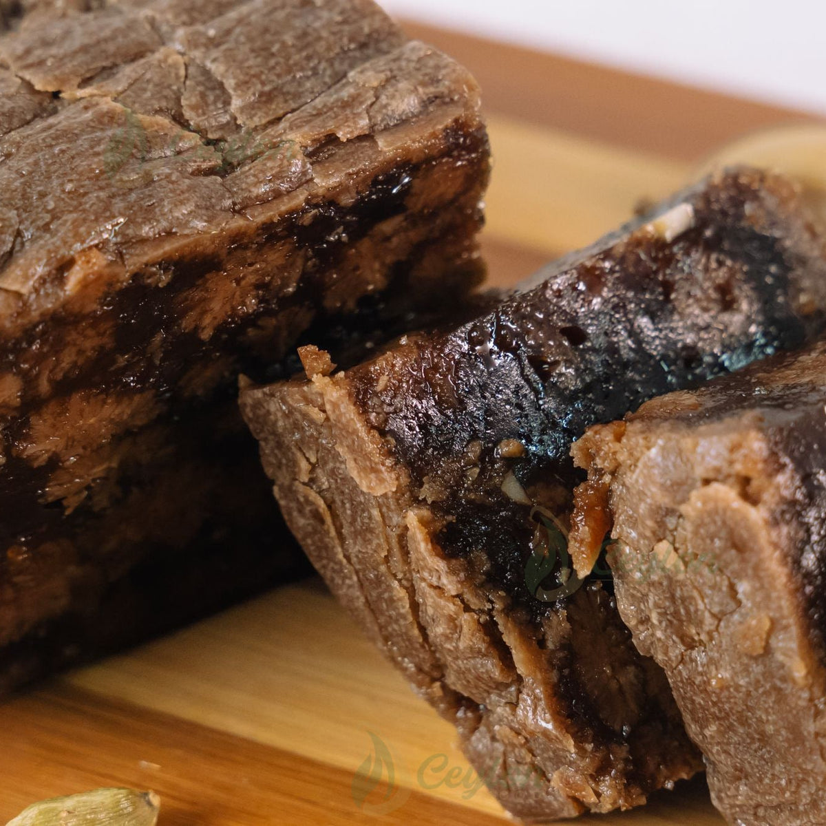 Close-up of Crust Dodol with Cashew pieces