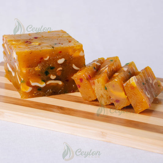 Premium Musket with Cashew sliced on a wooden board, Ceylon Mood